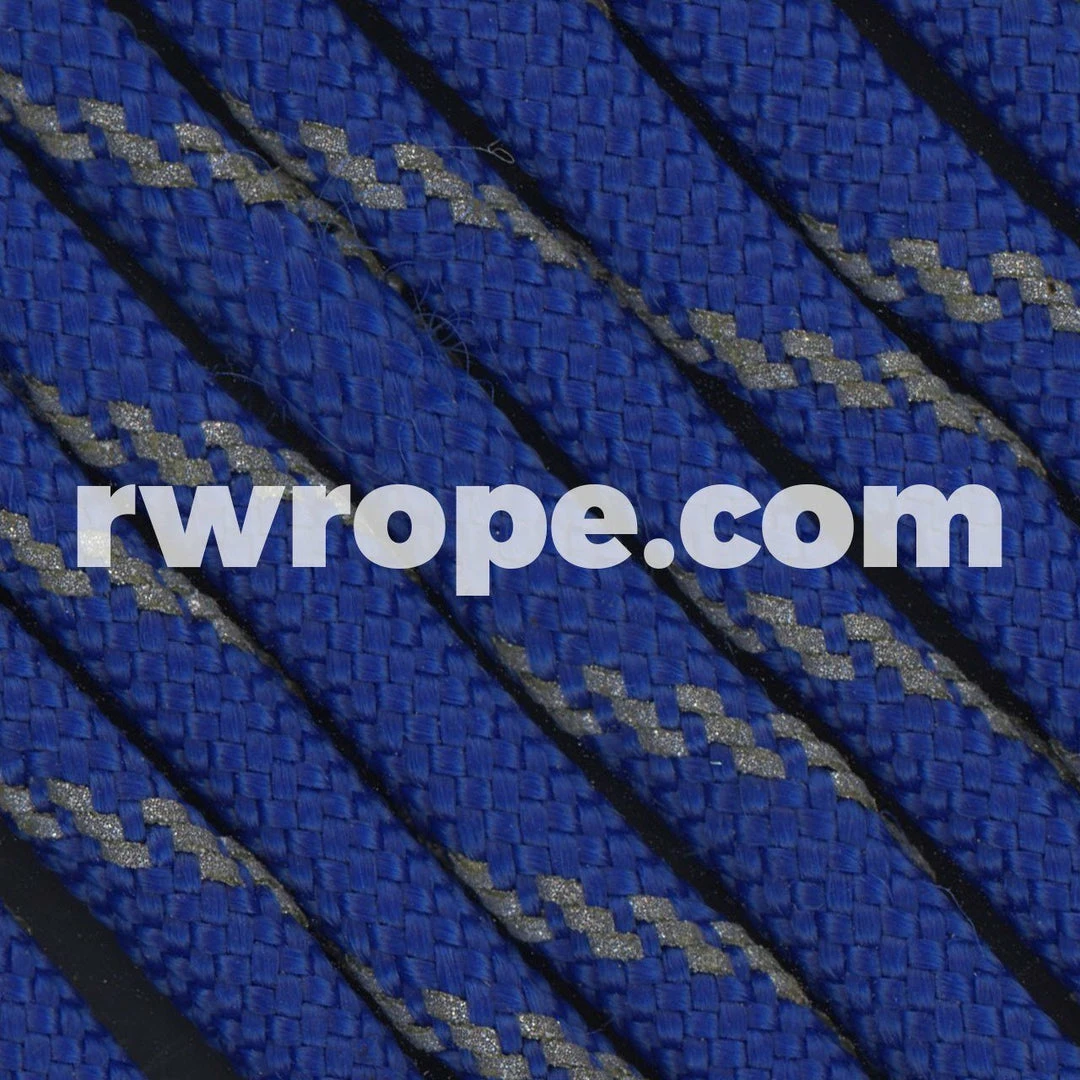 E. L. Wood Braiding Co. Paracord 550 - Royal Blue With Reflective Fleck #12R 1 E. L. Wood Braiding Co. Paracord 550 - Royal Blue With Reflective Fleck #12R