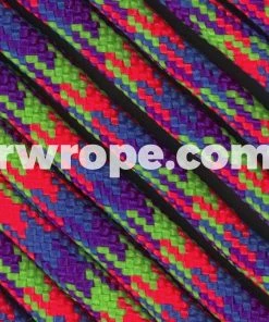 E. L. Wood Braiding Co. Paracord 425 Tactical - Mardi Gras #178