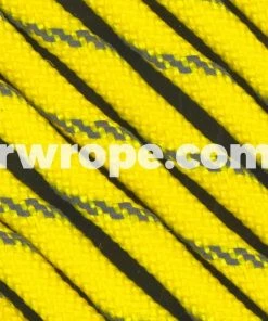 E. L. Wood Braiding Co. Paracord 550 - Neon Yellow With Reflective Fleck #17R