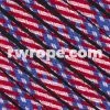 E. L. Wood Braiding Co. Paracord 425 Tactical - Stars N Stripes #187