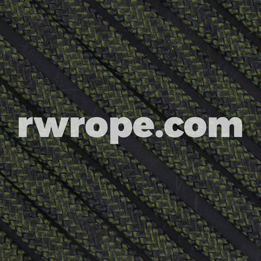 E. L. Wood Braiding Co. Paracord 550 - Olive Drab And Black Camo #221 1 E. L. Wood Braiding Co. Paracord 550 - Olive Drab And Black Camo #221
