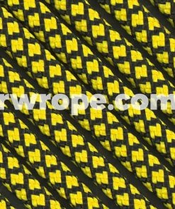 E. L. Wood Braiding Co. Paracord 550 - Canary Yellow Diamonds #259