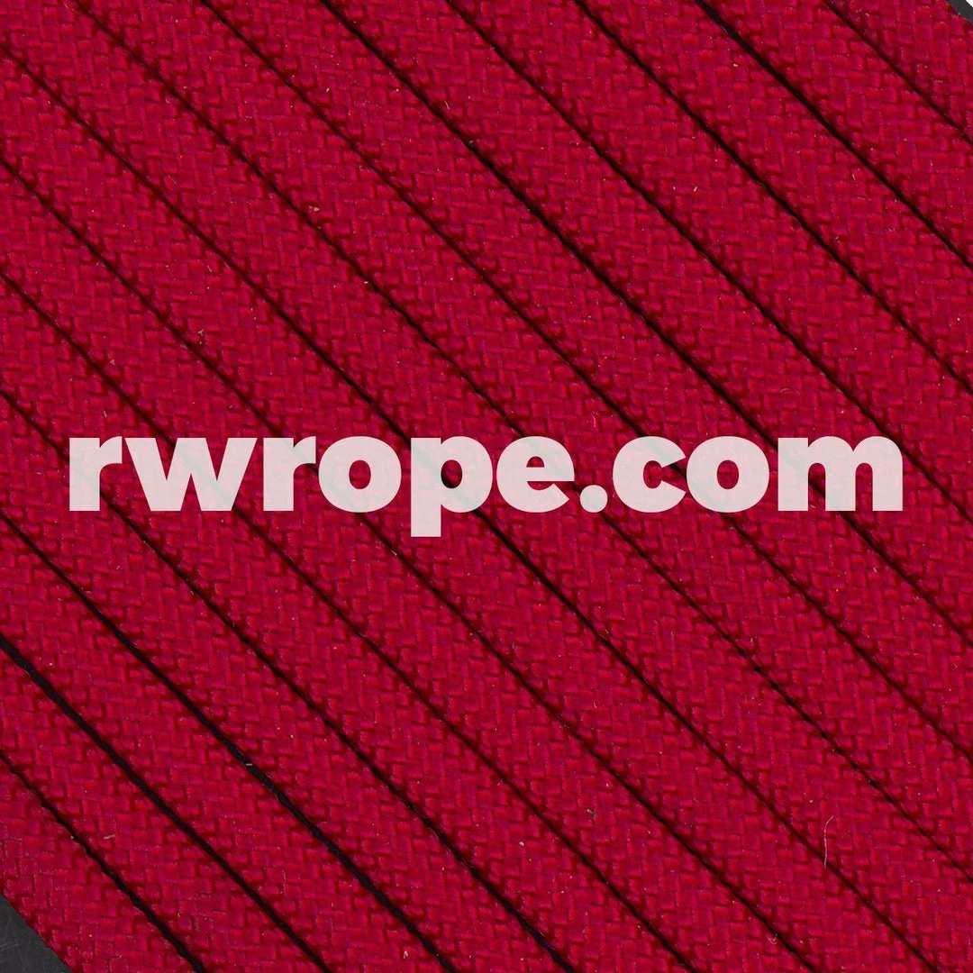 E. L. Wood Braiding Co. 650 Paracord Flat Coreless - Imperial Red #28 1 E. L. Wood Braiding Co. 650 Paracord Flat Coreless - Imperial Red #28