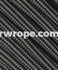 E. L. Wood Braiding Co. Paracord 550 - Silver Grey And Black Stripe #333