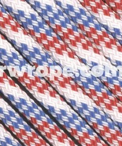 E. L. Wood Braiding Co. Paracord 425 Tactical - Red/White/Blue #35