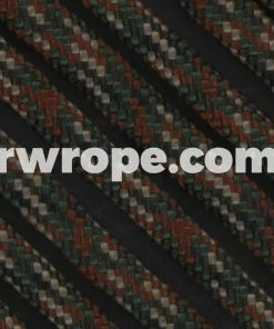 E. L. Wood Braiding Co. Paracord 550 - Woodland Digital Camo #351