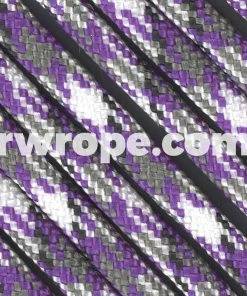 E. L. Wood Braiding Co. Paracord 425 Tactical - Purple Passion Camo #59