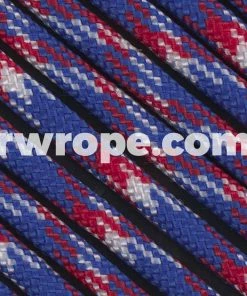 E. L. Wood Braiding Co. Paracord 550 - Red, White, & Blue Camo #61
