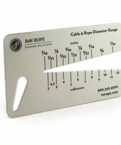 R&W Rope Cable And Rope Size Gauge
