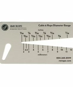R&W Rope Cable And Rope Size Gauge