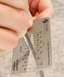 R&W Rope Cable And Rope Size Gauge