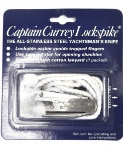 Rigging & Sailmaking Tools Captain Currey Lockspike Bosun Mate - Rigging Marlin Spike Knife (#902)