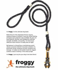 Froggy Jr. - The Ultimate Kong Frog Dog Leash (Reflective Rope)