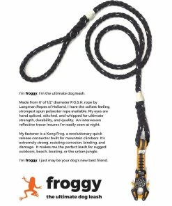 Froggy - The Ultimate Kong Frog Dog Leash (Reflective Rope)