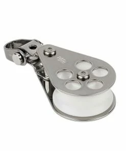 Schaefer Single Stainless Block With Front-Side Shackle 03-03