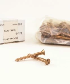 Davey & Company LTD Silicon Bronze Wood Screws - Slotted Head