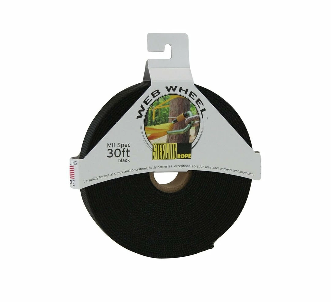 Sterling Rope Tubular Nylon Webbing - Sterling Web Wheel Mil-Spec 30 Ft. 2 Sterling Rope Tubular Nylon Webbing - Sterling Web Wheel Mil-Spec 30 Ft.